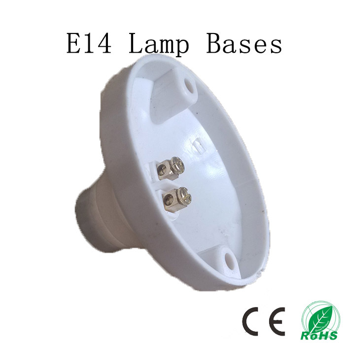 5pcs/lot circular section e14 lamp bases,colour and lustre is white e14 socket