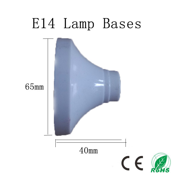 5pcs/lot circular section e14 lamp bases,colour and lustre is white e14 socket