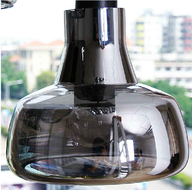 bulb ly grey/white abcd modern minimalist personality creative lighting shadow crystal glass pendant light