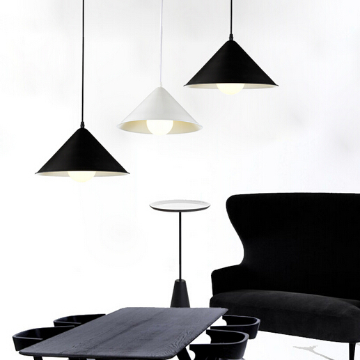 bulb ly modern minimalist creative personalized lamps geometry hypotenuse cone pendant lamp