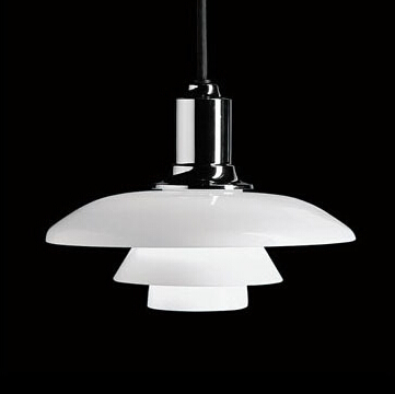 bulb ph5 louis poulsenlayers milky glass pendant lighting denmark design suspension lamp