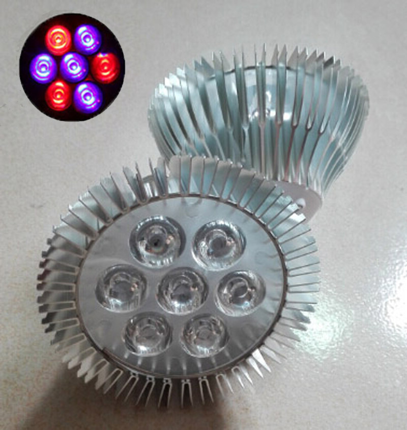 led grow light 14w 3red +4blue with aluminum board perfect for hydroponic garden & greenhouse