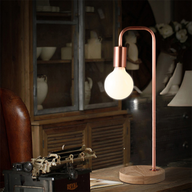 loft vintage desk lamp with 3 colors traditional american countryside wooden edison table lamps nordic metal table fixtures