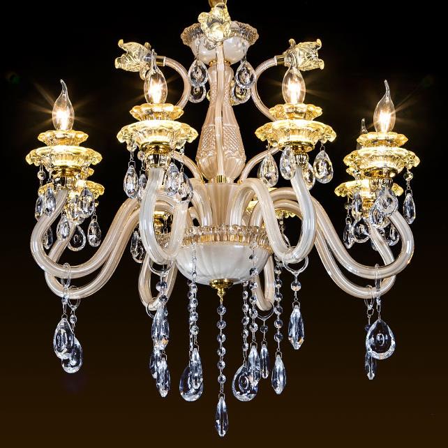 luxury k9 crystal chandelier 6/8/10 arms for dining room shop living room lights home indoor lamp lustres de cristal chandeliers