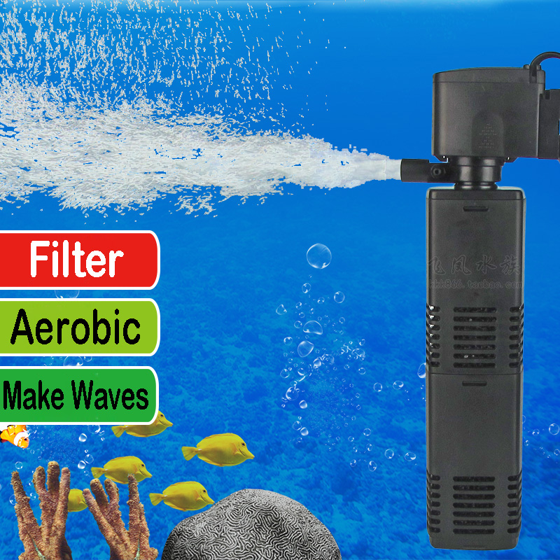 mini 3 in 1 multi-function aquarium filter & submersible pump , aquarium purifier water quality tank filter