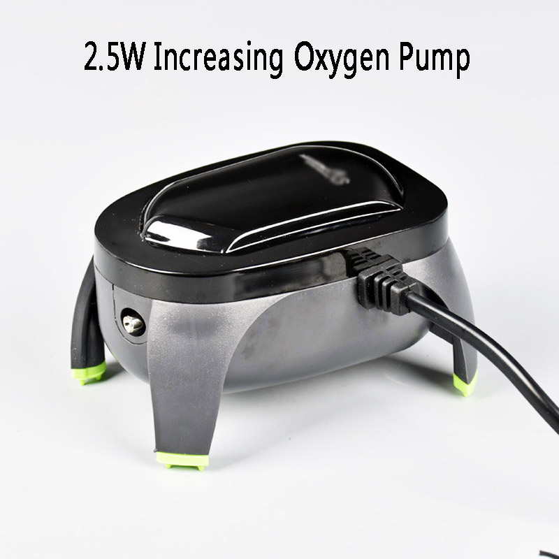 mini fish tank oxygen aquarium air pump,2.5w / 5w aquarium air compressor, adjustable air control aquarium fish accessories