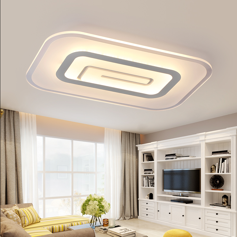 modern brief square led ceiling light bedroom ceiling lamp rectangle living room ceiling lamp fixtures 40w 45w 65w