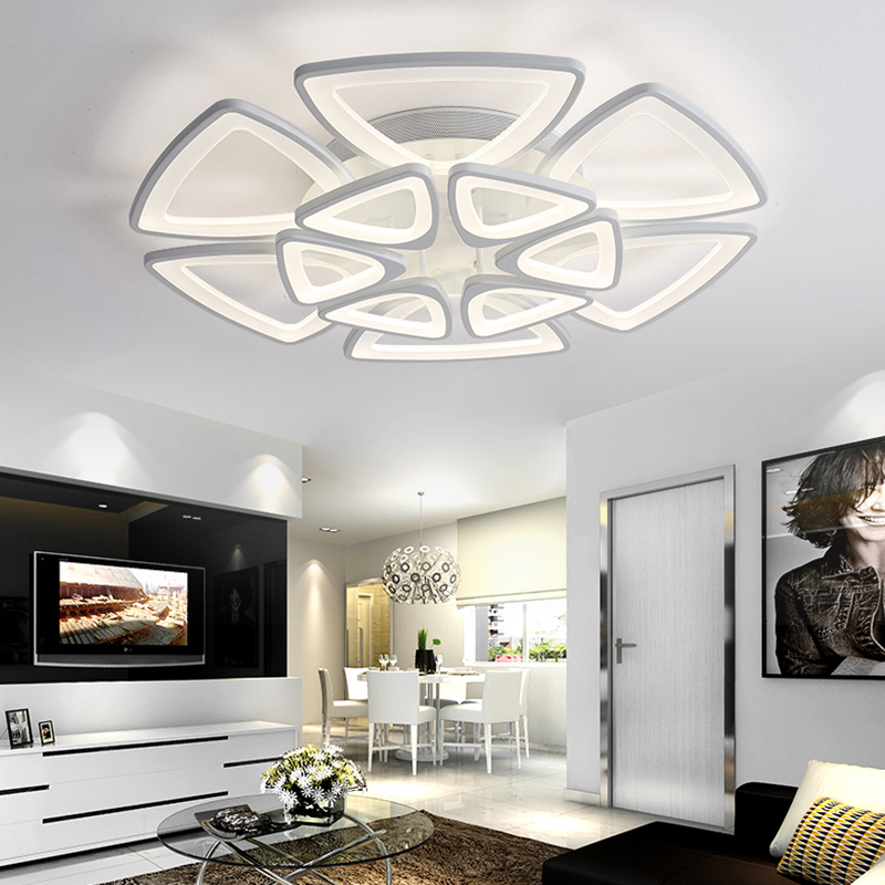 modern ceiling lights remote control living room bedroom modern led ceiling lights luminarias para sala dimming deckenleuchten