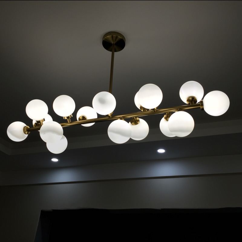 modern chandelier glass led light fixture living dining room bedroom lighting lamparas de techo lamp fitting lustre chandelier
