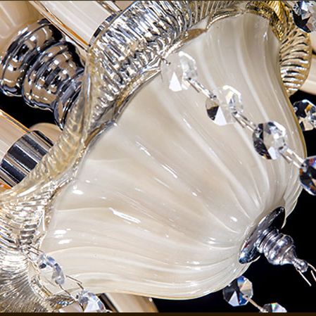 modern chandelier lustre crystal chandeliers 6/8/10/12/18 arms optional lustres de cristal chandelier led without lampshade