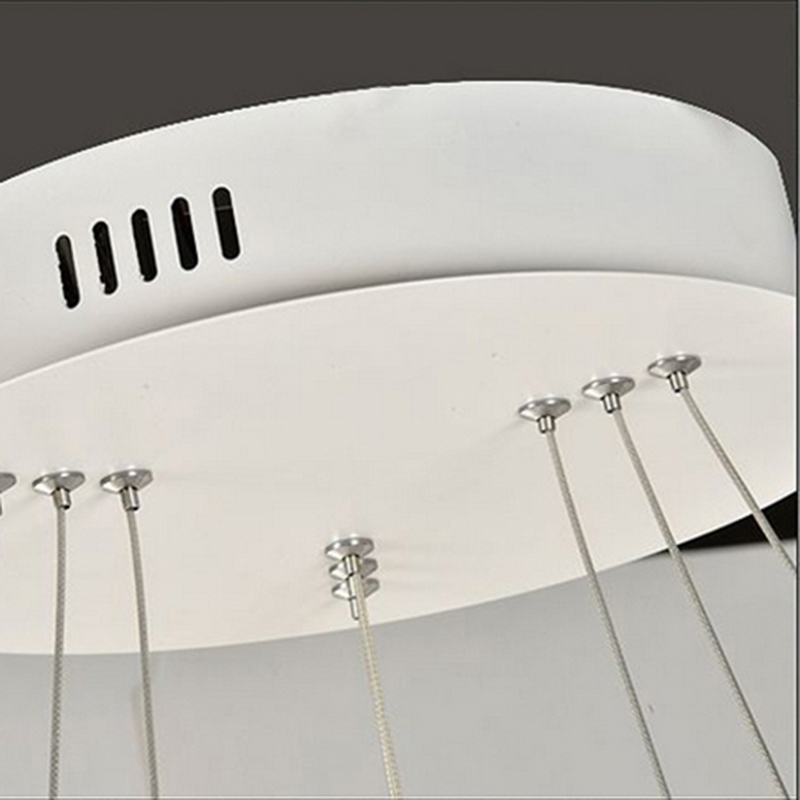 modern led pendant lights for dining living room hanging circel rings acrylic suspension luminaire pendant lamp lighting lampen