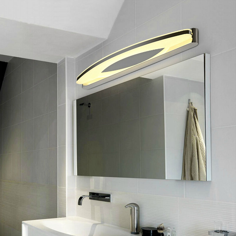 modern led wall mirror lights for bathroom washroom dress room stainless steel led mirror lamp make up modern mirror lights
