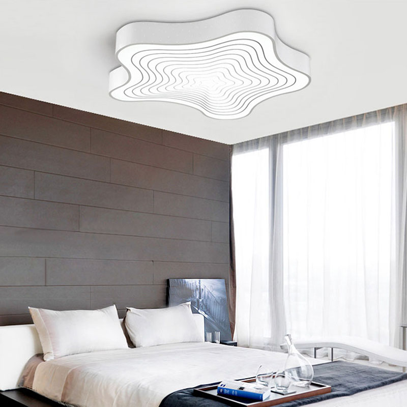 new 2015 modern led ceiling lights for living room bedroom acrylic shade+iron body starfish shape home ceiling lamp