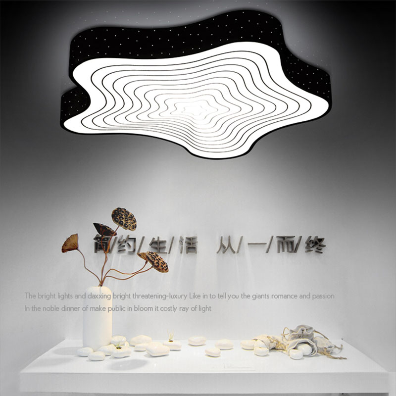 new 2015 modern led ceiling lights for living room bedroom acrylic shade+iron body starfish shape home ceiling lamp