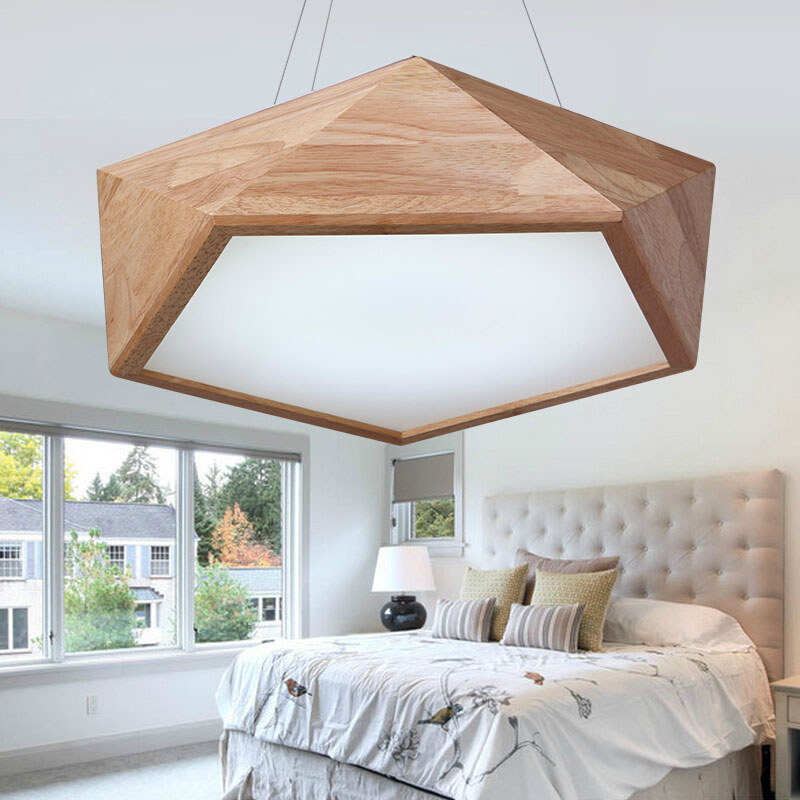 oak modern led ceiling lights for dining room bedroom living room deckenleuchten wooden led ceiling lamp fixtures abajur