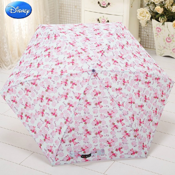 pink pig chidren protecting umbrella umbrella 3 folded umbrella for kids uv anti umbrella