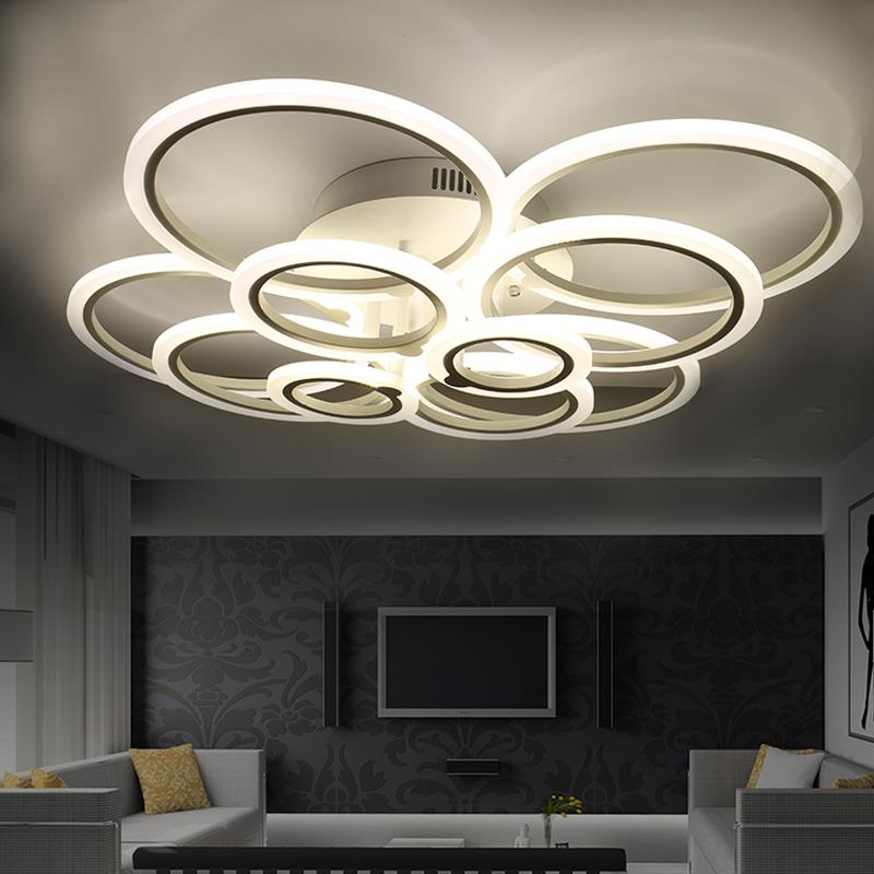 remote control modern led ceiling lights for living room bedroom lamparas de techo dimming led ceiling lights lamp fixtures