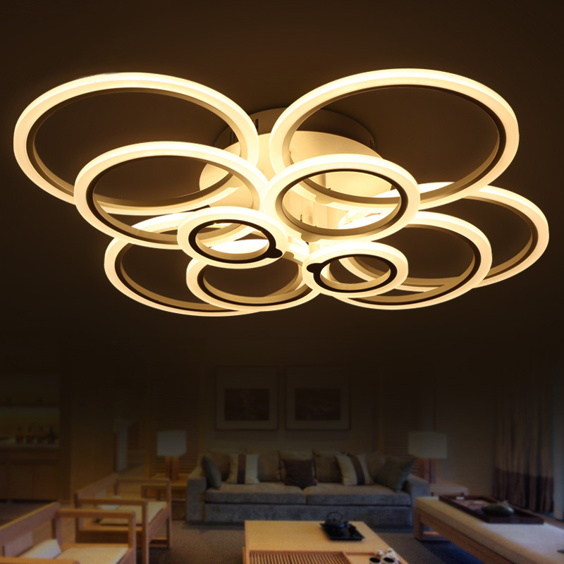 remote control modern led ceiling lights for living room bedroom lamparas de techo dimming led ceiling lights lamp fixtures