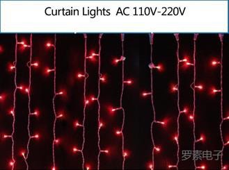 2mx2m ac110/220v led curtain string light , fairy christmas lights decoration