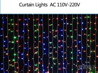 2mx2m ac110/220v led curtain string light , fairy christmas lights decoration