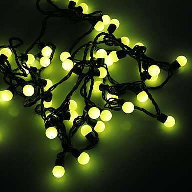 4pcs cotton ball led string light fairy christmas lights cristmas decoration holiday party 5m ac110v/220v 50-leds