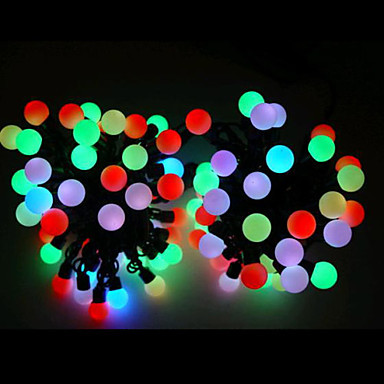 4pcs cotton ball led string light fairy christmas lights decoration holiday wedding party 5m ac110v/220v 50-leds