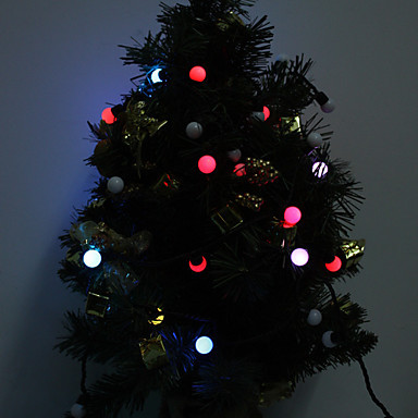 4pcs cotton ball led string light fairy christmas lights decoration holiday wedding party 5m ac110v/220v 50-leds