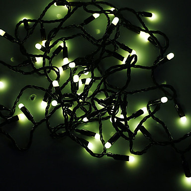 4pcs yellow led string light fairy christmas lights decoration holiday party outdoor ,5m ac110v/220v 50-leds