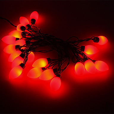 candle shaped red led string light fairy christmas lights decoration outdoor holiday ,5m ac110v/220v 20-led