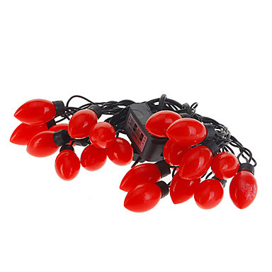 candle shaped red led string light fairy christmas lights decoration outdoor holiday ,5m ac110v/220v 20-led