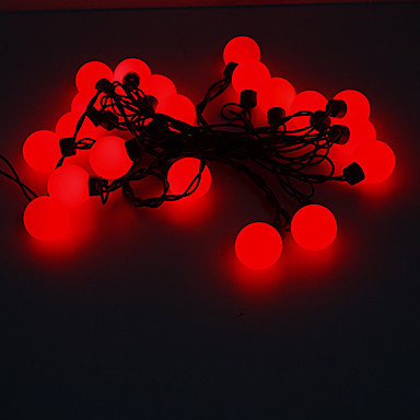 cutton ball red led string light fairy christmas lights cristmas decoration holiday party ,5m ac110v/220v 20-leds