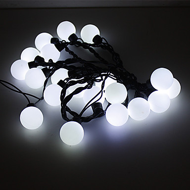 cutton ball warm white led string light fairy christmas lights decoration holiday party ,5m ac110v/220v 20-leds