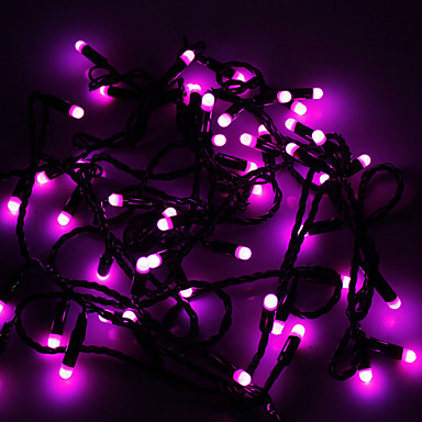 purple led string light fairy christmas lights decoration holiday party wedding outdoor ,5m ac110v/220v 50-leds