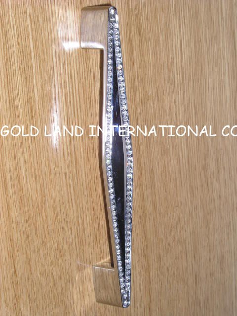128mm crystal glass drawer cabinet handle/kitchen cabinet handle