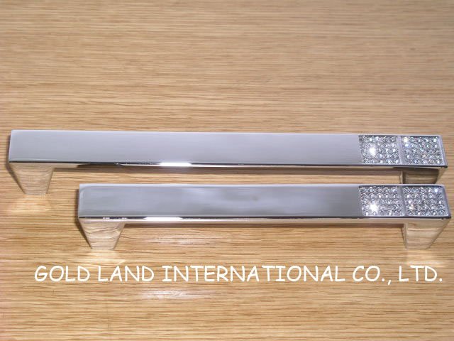 160mm clear k9 crystal chrome handle for drawer knob and furniture handle