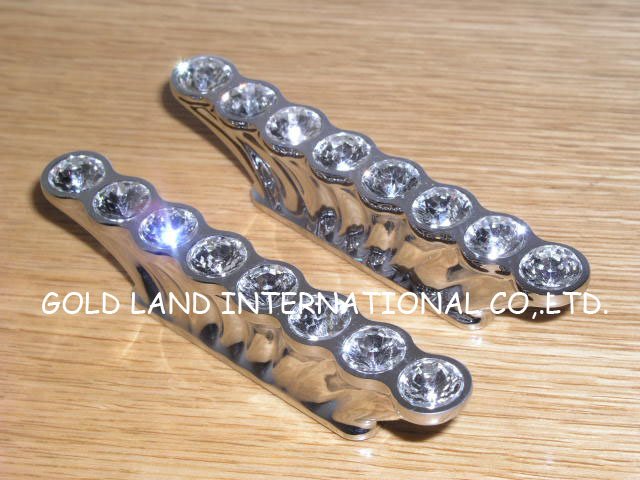 32mm zinc alloy crystal glass furniture handle cabinet handle&drawer handle