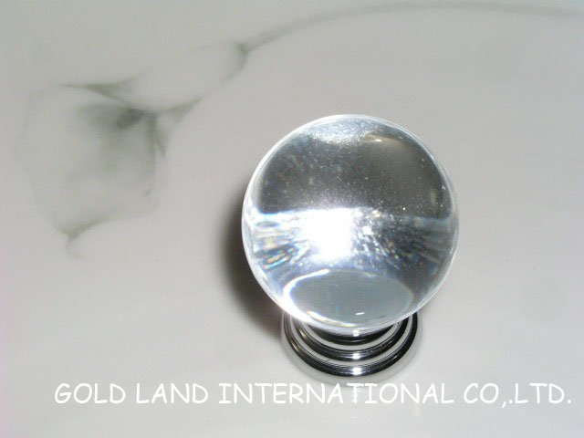 d30mm k9 crystal glass knob/glossy crystal glass cabinet knobs