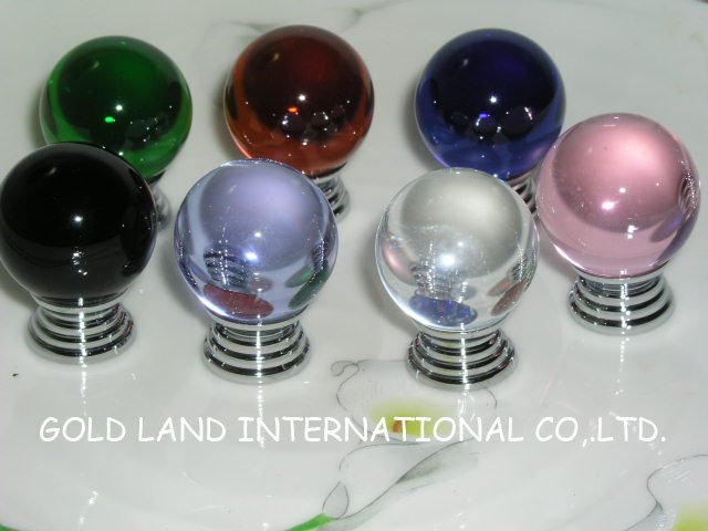 d30mm k9 crystal glass knob/glossy crystal glass cabinet knobs