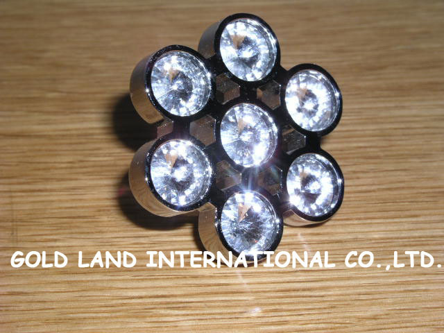 d45xh23mm k9 crystal glass zinc alloy flower furniture drawer knob