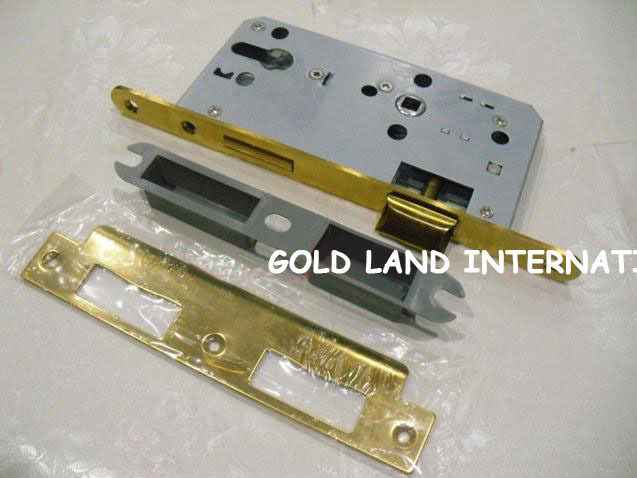 72mm 2pcs handles with lock body+keys crystal glass door lock el gate lock - Click Image to Close