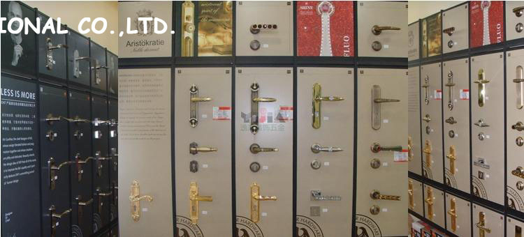 72mm 2pcs handles with lock body+keys crystal glass door lock/gate lock bedroom door lock