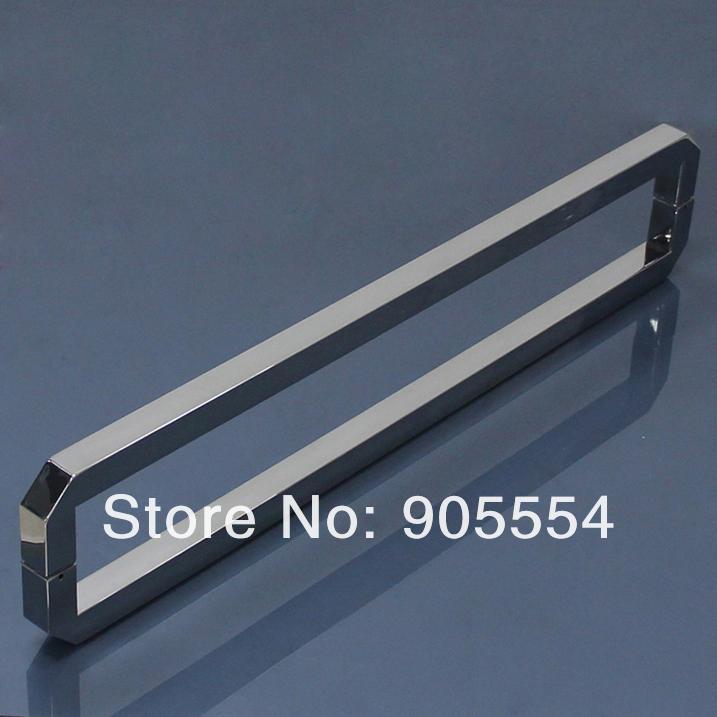 1200mm chrome color 2pcs/lot 304 stainless steel shower door handle