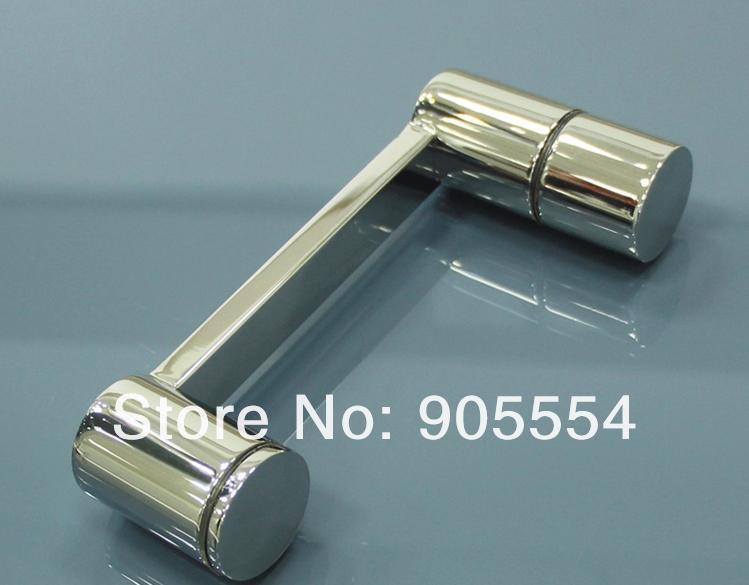 175mm chrome color 2pcs/lot 304 stainless steel shower room glass door handle