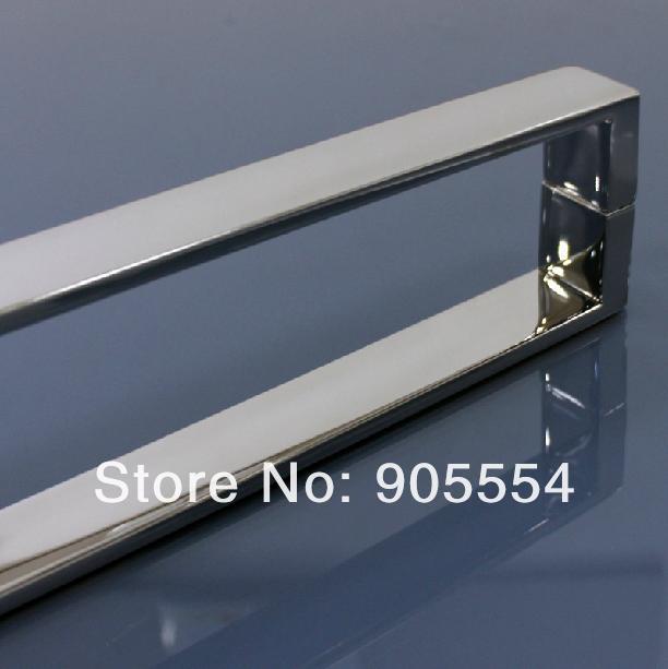 400mm chrome color 2pcs/lot 304 stainless steel bathroom shower room glass door handle
