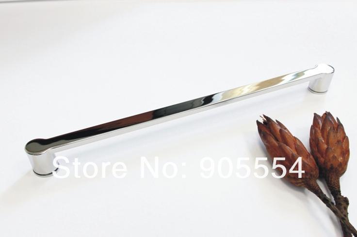 400mm chrome color 2pcs/lot 304 stainless steel glass door handles