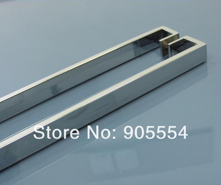 400mm chrome color 2pcs/lot 304 stainless steel shower room glass door handle