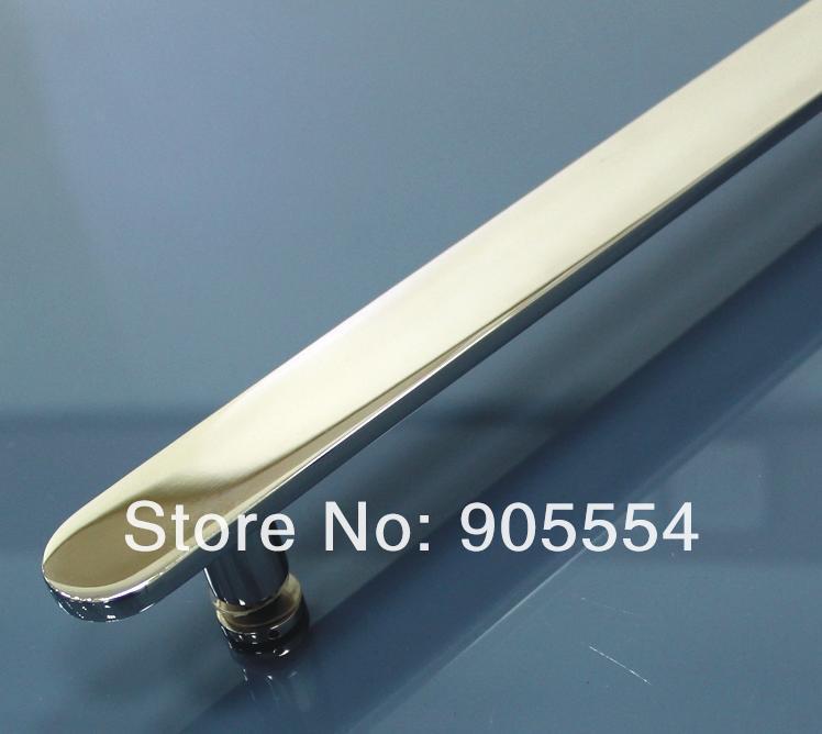600mm chrome color 2pcs/lot solid 304 stainless steel household furniture glass door handle - Click Image to Close