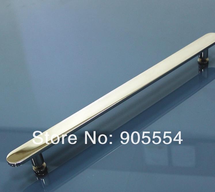 600mm chrome color 2pcs/lot solid 304 stainless steel household furniture glass door handle