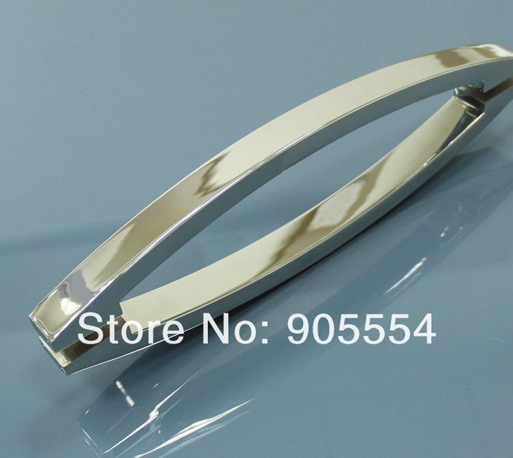 700mm chrome color 2pcs/lot 304 stainless steel glass door handle shower handle