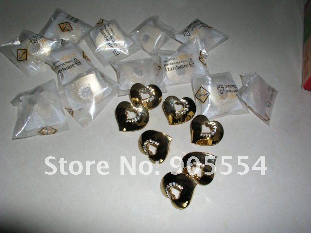 d37xh21mm crystal glass heart drawer knob/cabinet knob/crystal furniture knob
